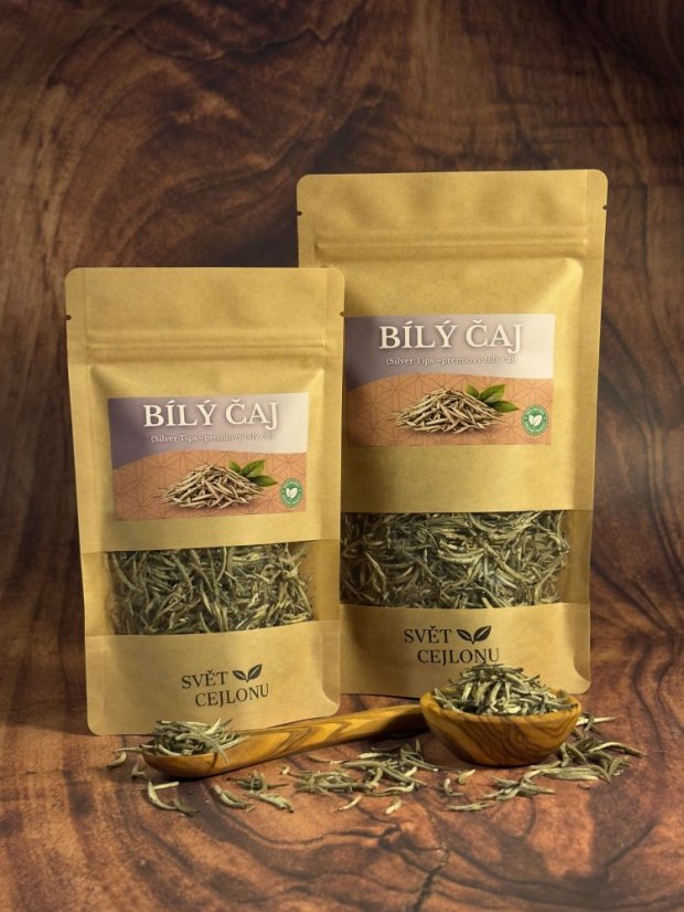BÍLÝ ČAJ - Silver tips - Hmotnost: 20 g