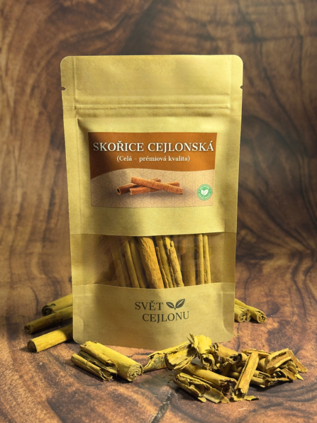 SKOŘICE CELÁ (CEJLONSKÁ) - Hmotnost: 80g (20ks)