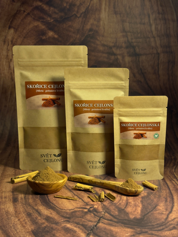 SKOŘICE MLETÁ (CEJLONSKÁ) - Hmotnost: 25 g