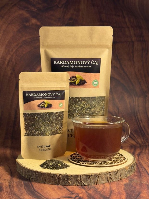 KARDAMON - Černý čaj s kardamonem - Hmotnost: 40 g 