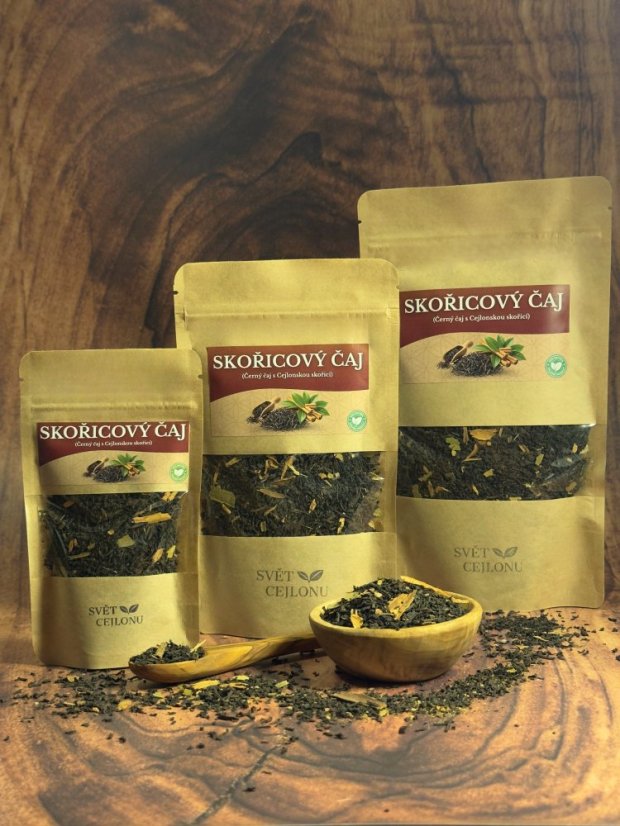 SKOŘICE - Černý čaj se skořicí - Hmotnost: 80 g
