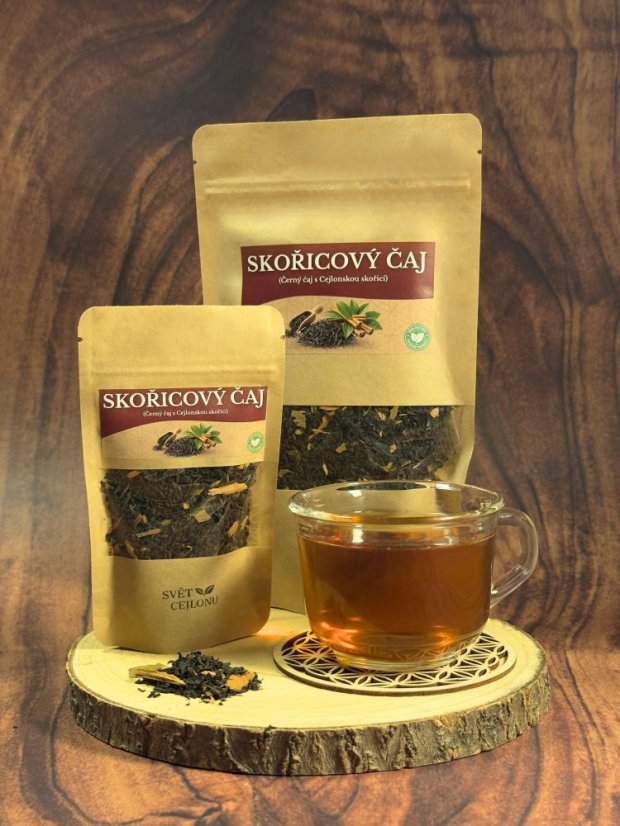 SKOŘICE - Černý čaj se skořicí - Hmotnost: 80 g